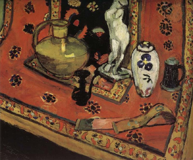 Henri Matisse The statue and vase on the Oriental carpet china oil painting image